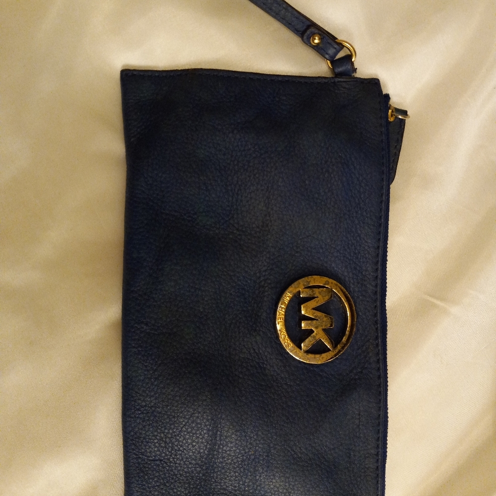 Michael Kors  Navy blue clutch
